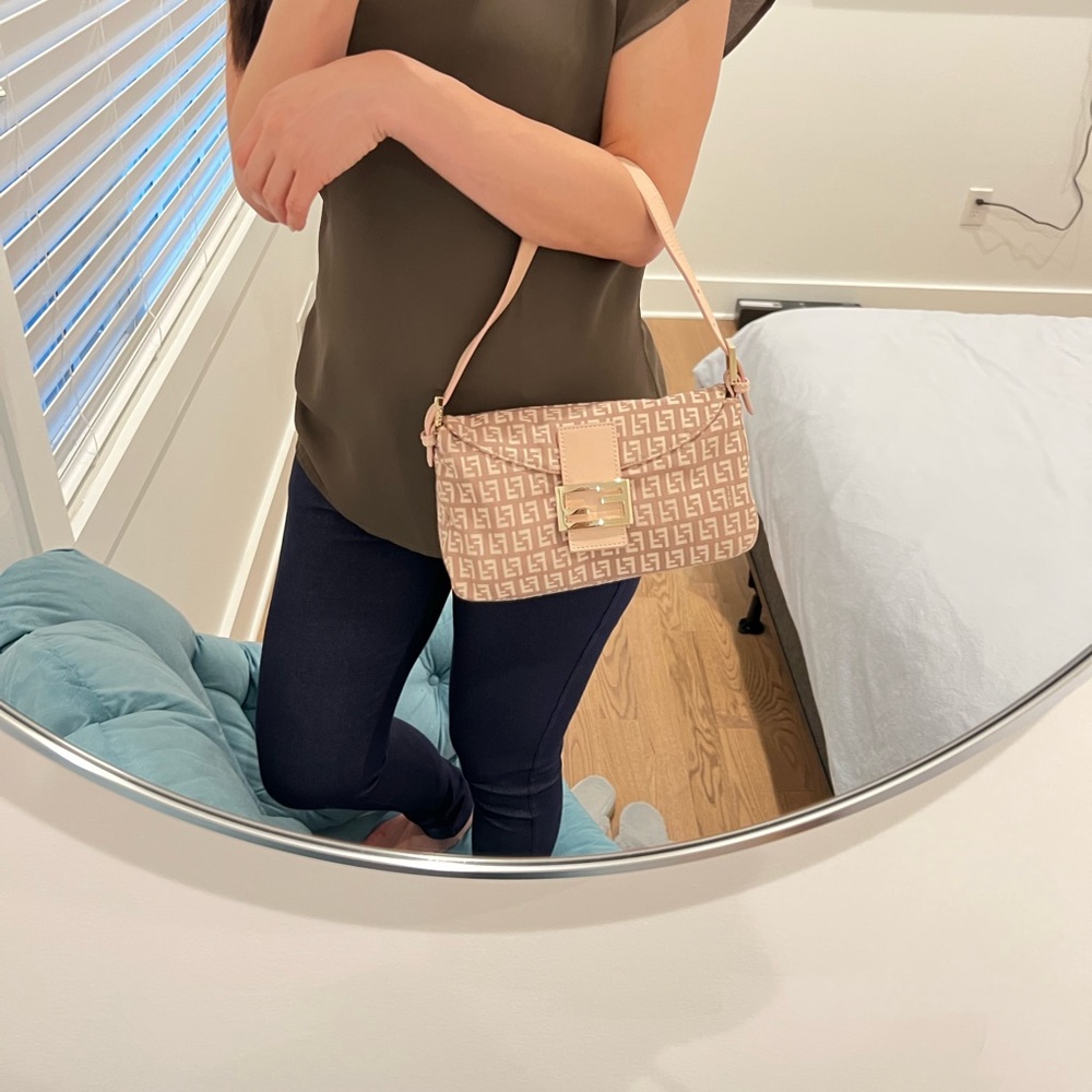 Fendi pink zucchino bag